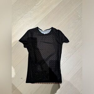 Miaou Black Short Sleeve Tee